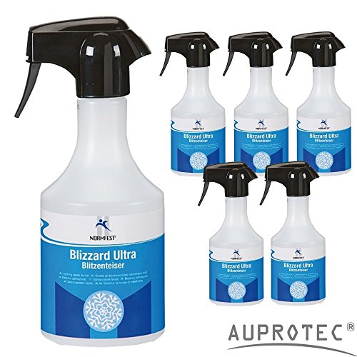 Auprotec Normfest Blizzard Ultra Líquido para eliminar el hielo de las ventanillas del automóvil, 500 ml