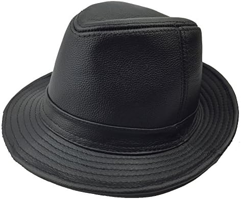 Sandy Ting Men Genuine Leather Cowhide Classic Western Cowboy Outback Hat(Large)