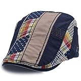 Unisex Baumwolle Flatcap Schiebermütze - Uphitnis Mode...