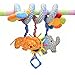 Chinatera Baby Music Bed Hanging & Cribs Decorations Elepahant Lion with Mirror and Bell