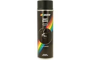 Peinture Motip - Bombe Aérosol Spray de Peinture Toutes Surfaces - Noir - Mat - 500 ml - Ref. 04006