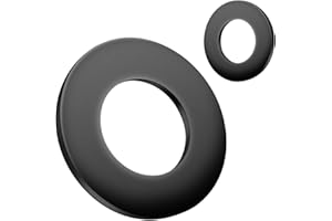 BOUMVID Unterlegscheiben Flache M30 x 55mm, 2 Stück Unterlegscheibe Schwarz Karosseriescheiben Distanzscheiben Kohlenstoffstahl Dichtung Beilagscheiben Distanzringe für Gewindestangen Schrauben
