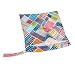 Baby Protable Nappy Reusable Washable Wet Dry Cloth Zipper Waterproof Diaper Bag with Colorful Checked Pattern