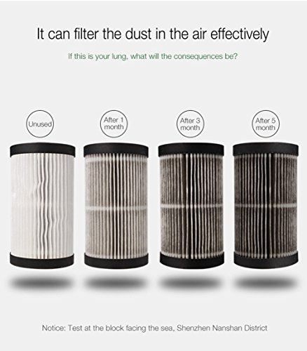 Hepa Luftreiniger – Aktivwasser Air, Luftfilter, Aktivkohlefilter anionenaustauscher für Allergiker, Rauchen und Staub – - 8