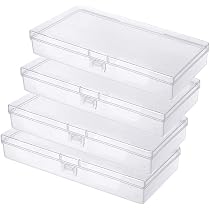 5 Kleine Aufbewahrungsboxen Transparent – 8,8x6 Cm, Stapelbar, Mit Scharnierdeckel