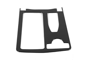 EMOSHAYOGA Osłona na konsolę środkową, uchwyt na kubek, panel wykończeniowy odporny na zarysowania 2046800307, łatwy do czyszczenia, klasa C W204 (jasnoczarny)