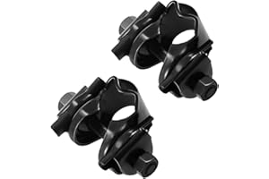 BuuyyBann 2 PCS Bike Seat Post Clamp 25mm Black Carbon Steel Metal Cycling Seat Clamps Bike Saddle Clamp for Standard Rail Saddles