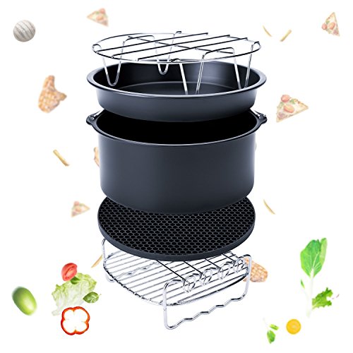 Luft Friteuse Zubehr Kits Set Von 5 Fr Gowise Philips Cozyna Alle Ber 30l Kapazitt 37qt 53qt 58qt Einschlielich Kuchenfass Backform Pan Grill Topf Pad Topflappen Silikonmatte Luft Friteuse Zubehr Kits Set Von 5 Fr Gowise Philips Cozyna Alle Ber 30l Kapazitt 37qt 53qt 58qt Einschlielich Kuchenfass Backform Pan Grill Topf Pad Topflappen Silikonmatte