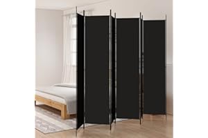 HOMIUSE 300x220 cm Raumteiler Paravent Trennwand Balkon Sichtschutz Paravent Raumteiler Innen Paravan Room Divider Paravent Outdoor Garten ZubehöR Terrassen-SichtschutzSchwarz