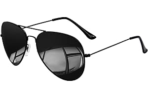 KANASTAL Occhiali da Sole Goccia Uomo Donna Polarizzati con Protezione UV400 Specchio Vintage Montatura Grande Metallo Alla Moda Sunglasses