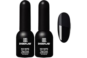 ‎DIDIER LAB DIDIER LAB - Premium No Wipe Top Coat Gel UV Super Shiny für Gel Nagellack - Neue Formel HEMA und TPO-frei - Clean Formula - Kratzfester Top Coat UV für Perfekte Langanhaltende Maniküre - 2x10ml