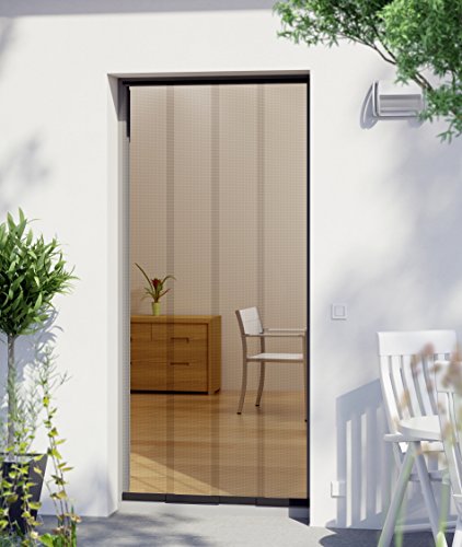 Windhager Insektenschutz PLUS Türvorhang Easy, 95 x 220cm, anthrazit / grau - 4