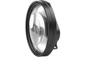 Docooler 58 mm Makro-Objektiv, 10 x Vergrößerung, großes Objektiv, für GoPro Hero 7, Schwarz, 6, 5, Schwarz, wasserdichtes Gehäuse, für GoPro-Zubehör