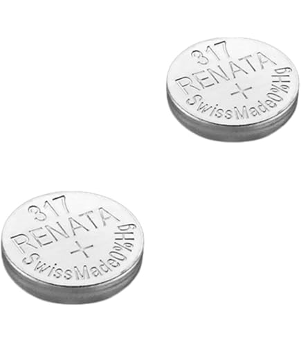 Piles Pour Montre - Lot De 2 Piles 1,55V 317 (équivalent SR516SW) Pour Remplacement