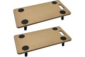 SHOPIOR Heavy Duty 200KG Furniture Moving Dolly Trolley with Wheels – Wooden Platform Lifter Furniture Transport with Anti Slip Grip Pads – Swivel Wheels Easy Move – Warehouse, Office, Home Use (2)