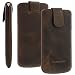 Produktbild Hochwertige ECHT LEDER Hülle Apple iPhone 6/ 6S IPhone 7 Antik Braun Handytasche Case Cover Tasche Etui
