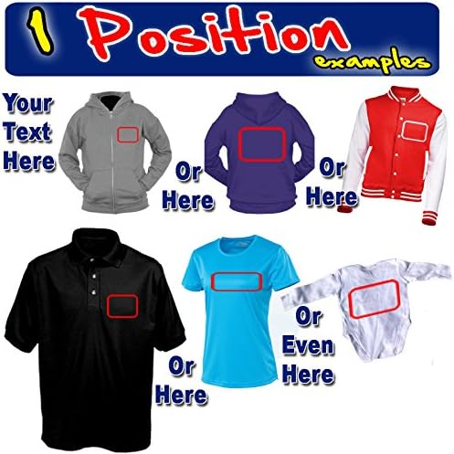 123t - Personalisation ONLY - (Does not include actual Garment) - Your Custom Text