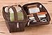 Genuine Leather Dopp Kit Shaving Accessory Toiletry Travel Wash Bag for Men (Vintage Brown)