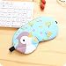 Produktbild LAKAWE Ohr und Auge Schutzhaube Schlafsack Sommer Ice Ice Cooler Schutzbrille Flüssigkeitsgekühlten Wärmetherapie Zwei Eisbeutel Augenschutz, Blue Bird