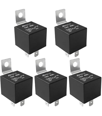 Set 10 Prese Rel&egrave; 5 Pin D Dolity - Terminali Rame 6,3mm Per Auto E Elettronica