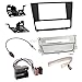 Produktbild Carmedio BMW 3er E90 Klimaautomatik 05-11 2-DIN Autoradio Einbauset in original Plug&Play Qualität mit Antennenadapter Radioanschlusskabel Zubehör und Radioblende Einbaurahmen Silber