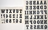 Kleiber Buchstaben und Zahlen zum Aufbügeln, schwarz, 3,5cm x 2,5 cm - 3