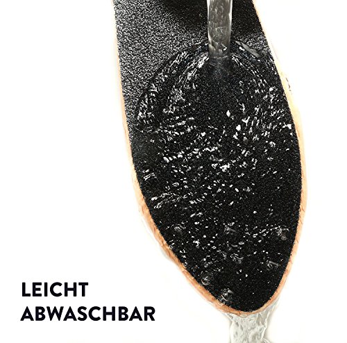 MYPRIMA Profi-Fußfeile / Hornhauttfeile | von Pediküre-Experten empfohlen | Unser Top-Seller | Premium Hornhaut-Entferner / Hornhaut-Raspel / Fuß-Feile | langlebig und effektiv (Holz, 2 Körnungen) - 3