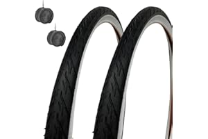 ECOVELO 2 COPERTONI 24 X 1.75 (47-507) + CAMERE PNEUMATICI STRADALI BIANCO NERI GRAZIELLA CITY BIKE BICI DA 24" OLANDA