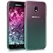 Produktbild kwmobile Hülle für Samsung Galaxy J3 (2017) DUOS - TPU Silikon Backcover Case Handy Schutzhülle - Cover klar Zwei Farben Design Pink Blau Transparent
