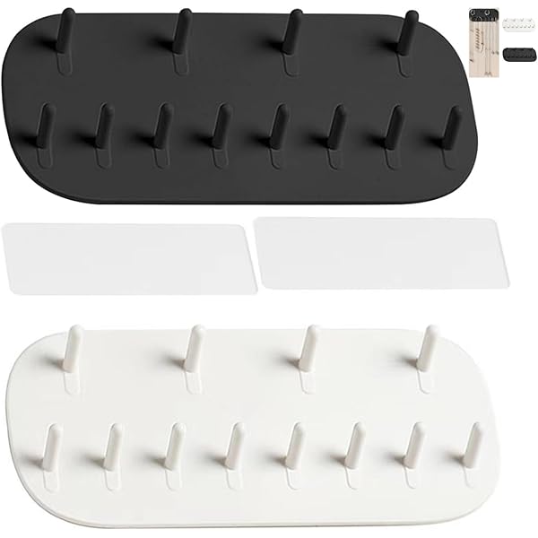 2 Ganci Autoadesivi Per Gioielli - 12 Ganci Ciascuno, Bianco, Per Collane, Orecchini, Bracciali - Foto 4