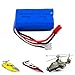 Price comparison product image 850 mAh 7.4V battery for RC helicopter Comanche FX060 E1003, RC Boat FT007 WL911, replacement battery