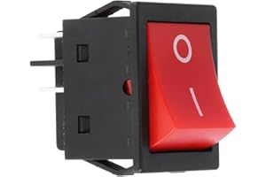 Jadeshay Interruptor Basculante,30A Interruptor Oscilante Impermeable Interruptores 4 Terminales Interruptor DPDT Encendido y Apagado para Máquina de Soldadura