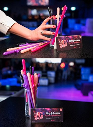 JUNGEN Penis Cocktail Strohhalme für den Junggesellenabschied und Spaßparty, ideal zum Junggesellinnenabschied 10 Stück - 5