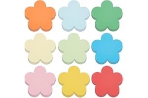 SOFPLATE 8 Sets 72Pcs 6 Inch Floral Paper Cut Outs Colored Paper Cutouts Assorted Blank Flower Shaped Spring Creative Bulletin Board Cutout for School Classroom Bulletin Board Wall DIY Craft Decor