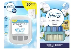 GENERIC Febreze Ambi Pur 3Volution Plug-In Air Freshner Kit - 1 x Plug-In Device + 1 x 20ml Cotton Fresh Refills
