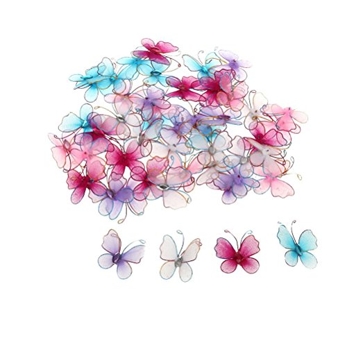 FENICAL Gemischte Farbe Strumpf Schmetterlinge Hochzeit Party Dekor - 4