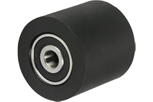 MroMax Rolle mit Führungsrolle für Möbel, Hardware-Zubehör, mobile Tür, 6 x 30 x 30 mm, Nylon, 1 Stück