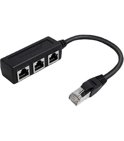 Répartiteur RJ45 1 Mâle Vers 3 Femelles - Hub Ethernet, Compatible Cat5/Cat6/Cat7, Plug & Play, Pour Maison/bureau