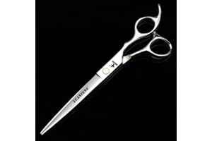 XUANFENG Tijeras de corte de pelo de 7 pulgadas, tijeras de peluquería de acero inoxidable, tijeras de peluquería