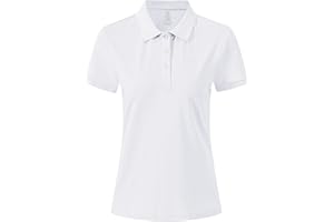 AjezMax Femme Performance Polo à Manches Courtes Sport Tennis Golf Hauts