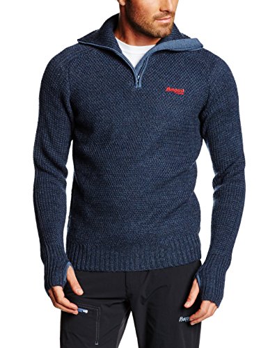 Bergans Herren Pullover Ulriken Jumper, Navy Mel, M, 5414