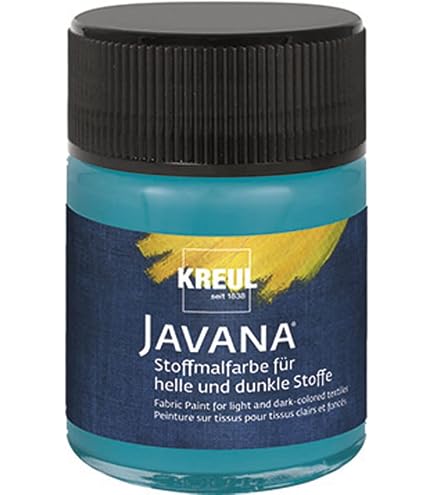 KREUL 91313 Vernice Per Tessuti Javana – Verde Maggio 250ml – Colore A Base D'Acqua Per Tessuti Chiari, Lavabile Fino A 60°C - 2