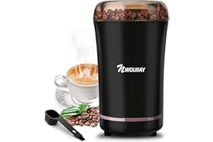 NWOUIIAY Moulin à Café Électrique Multifonction 300W avec Lames en Acier Inoxydable pour Moudre du Café des Noix et du Poivre
