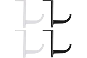 Hemobllo 4 pcs Headphone Headset Hanger Monitor Stand Holder Self-adhesive Stick-on Hook for Home and Office