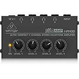 Behringer HA400 4-Channel Headphone Amplifier, Black