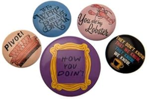 AMBROSIANA FRIENDS RD-RS660061 Pack CHAPAS Quotes, sintético, Multicolor, 10 x 12.5cm