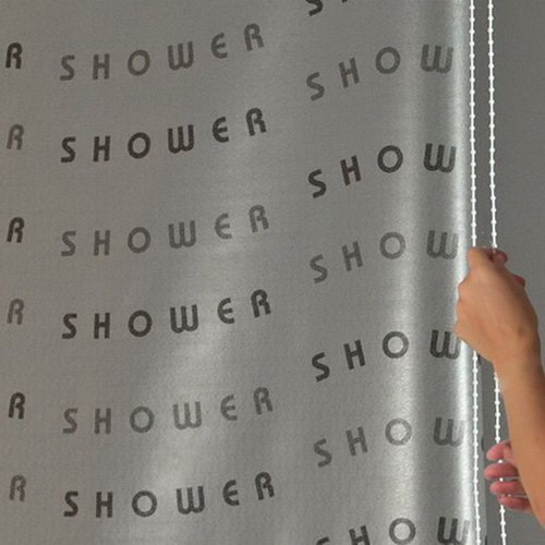 ECO-DuR,4024879003159,Ersatzvorhang Kassetten Duschrollo Seitenzug 134cm – Shower grau - 2