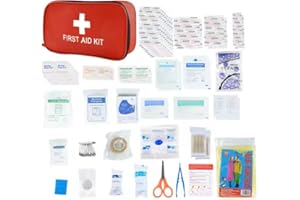 R33 STAR-LIFE Botiquín de primeros auxilios, botiquin de 200 piezas de artículos diferentes botiquín homologado para Coche hogar Camping Caza Viajes Aire Libre senderismo acampar muy completo. (200)