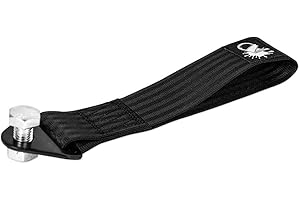 ‎AUTO-DRESS.DE Auto-Dress Rennsport Abschleppschlaufe, Traglast 3t, Racing Hook Tow Strap (Schwarz)