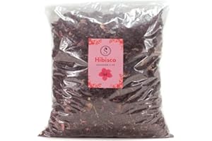 EL SAQUITO DE LA SALUD Flor de Jamaica, 500g Hibisco Premium calidad extra en estado natural para infusion fria de té detox, Hibiscus que ayuda a la dieta de manera segura, eficaz y natural (500g)